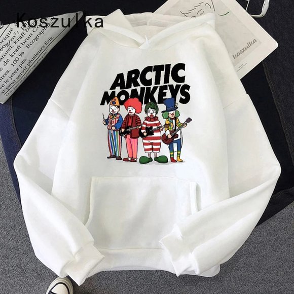 Comfortable Rock Arctic Monkeys Print Hoodie Hip Hop Coats Rapper Sweater Unisex - Picture 2 of 10
